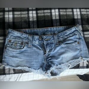 True Religion Joey Cut-Off Shorts